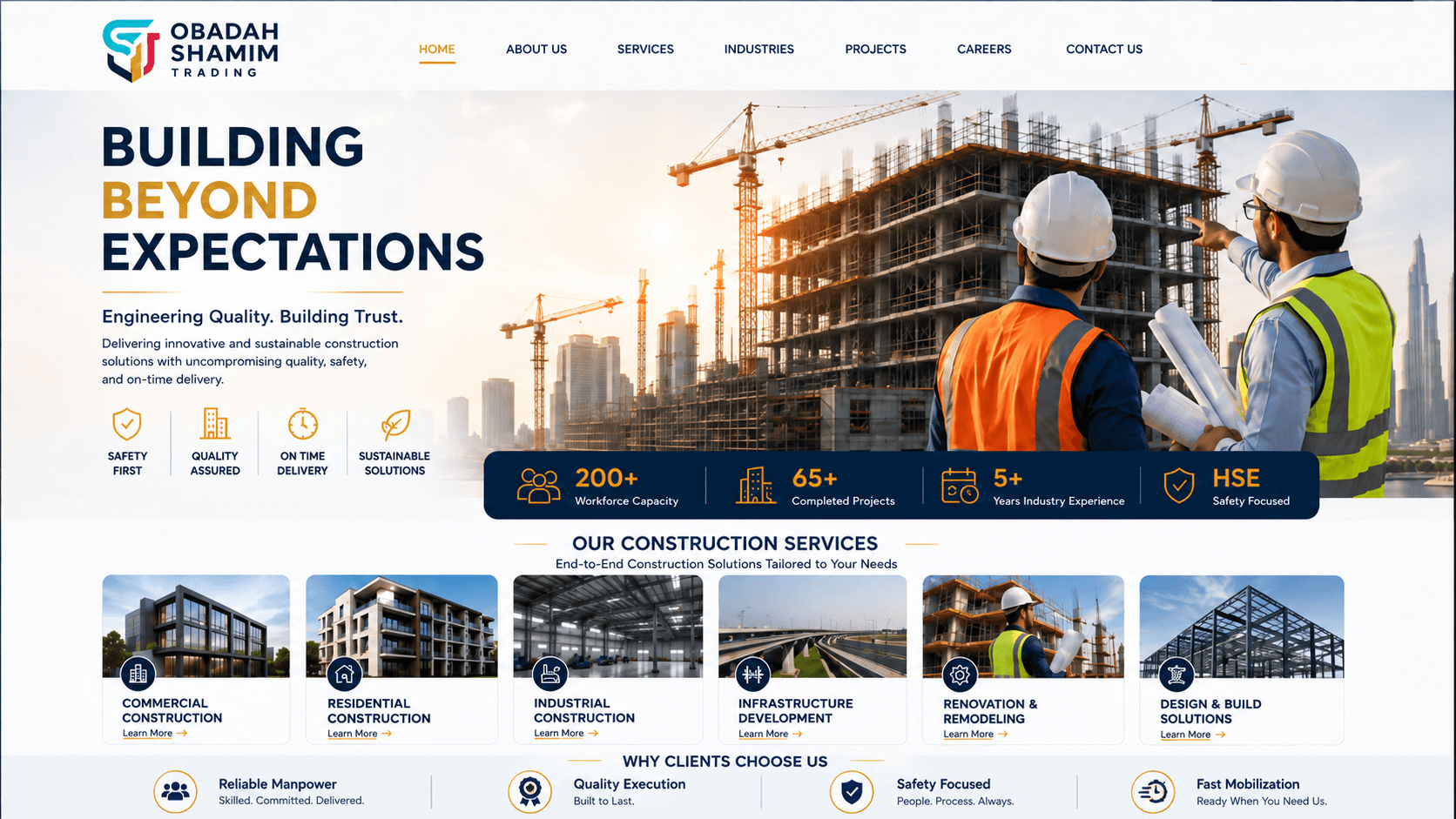 Obadah Shamim Trading Construction Services